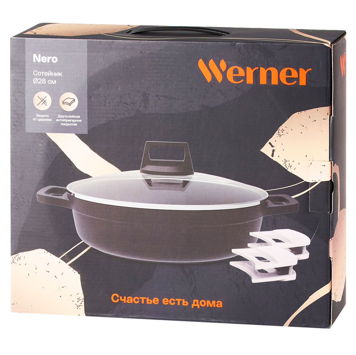 Сотейник алюминиевый Werner Nero 52084 28 см фото
