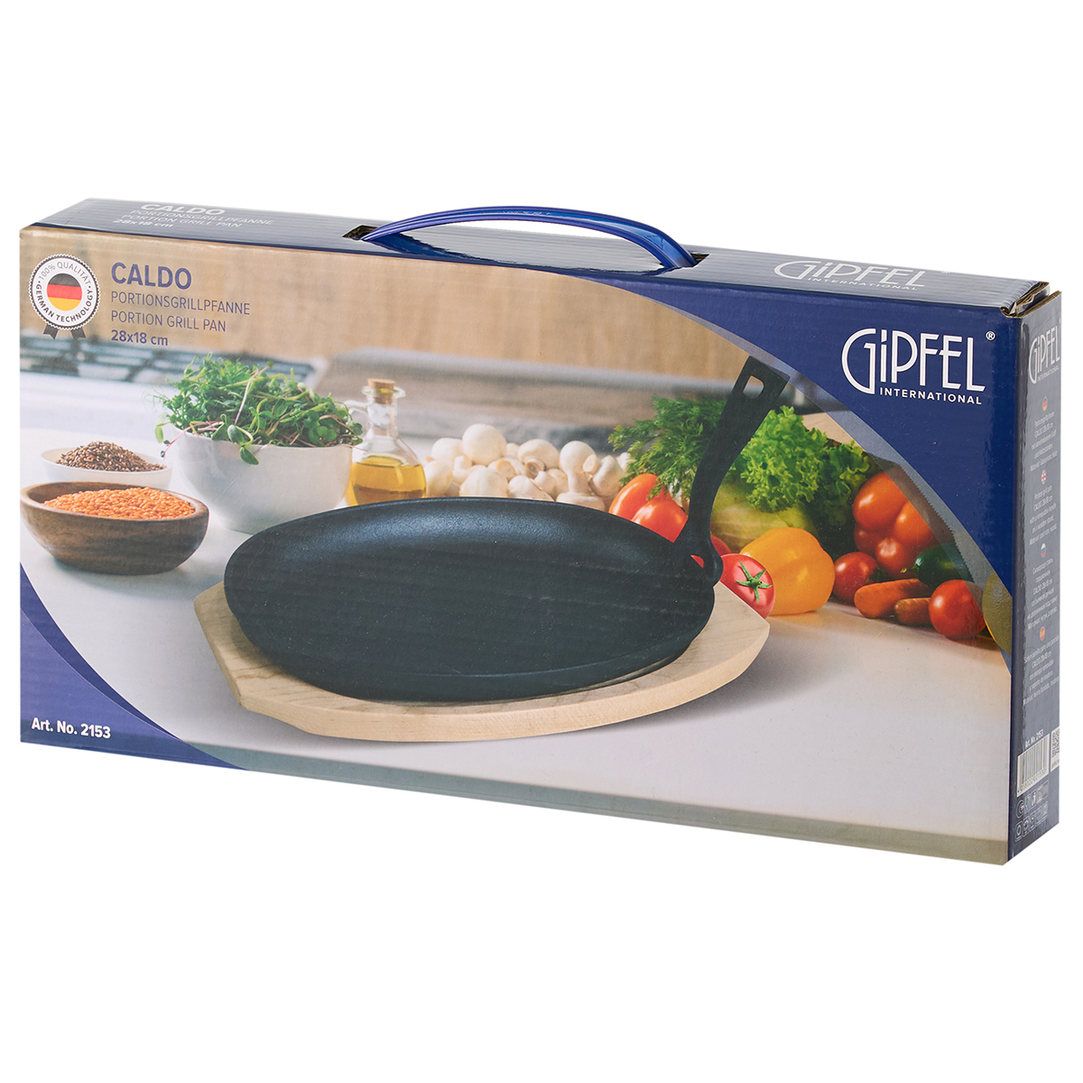 картинка 2153 GIPFEL Сковорода-гриль порционная DILETTO 28 от магазина Gipfel