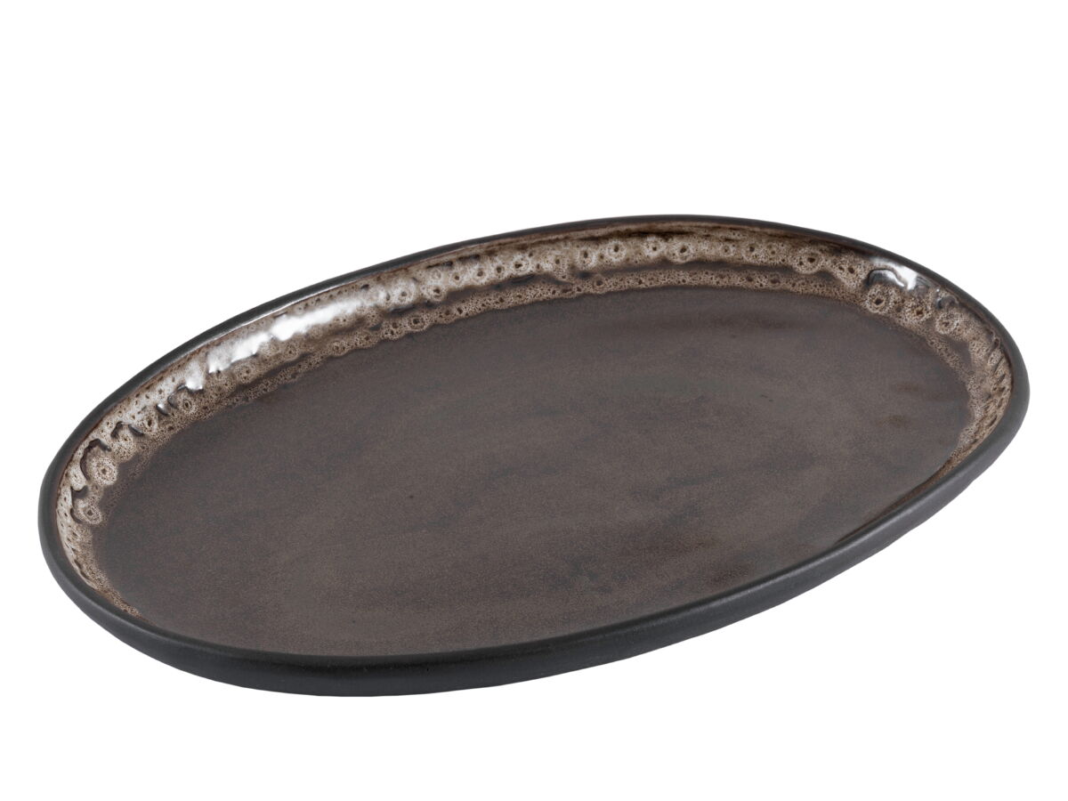 Тарелка овальная Gipfel Жареная карамель 009000157 31Х21 см фото