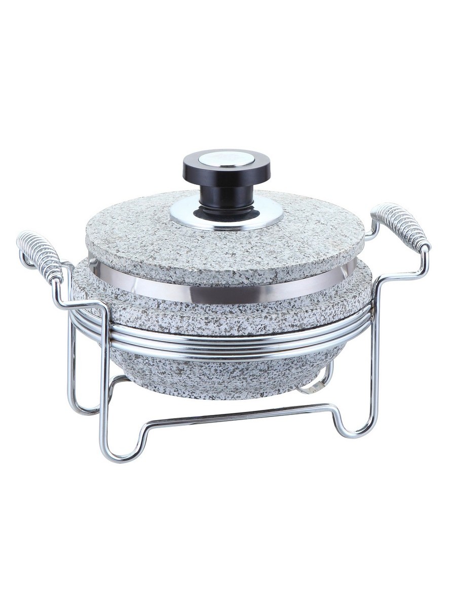 картинка 5766-S STAHLBERG Круглый мармит с контейнером из мрамора от магазина Gipfel