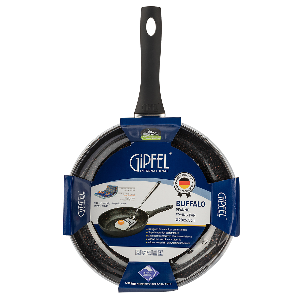Алюминиевая сковорода Gipfel Buffalo 0112 28 см фото