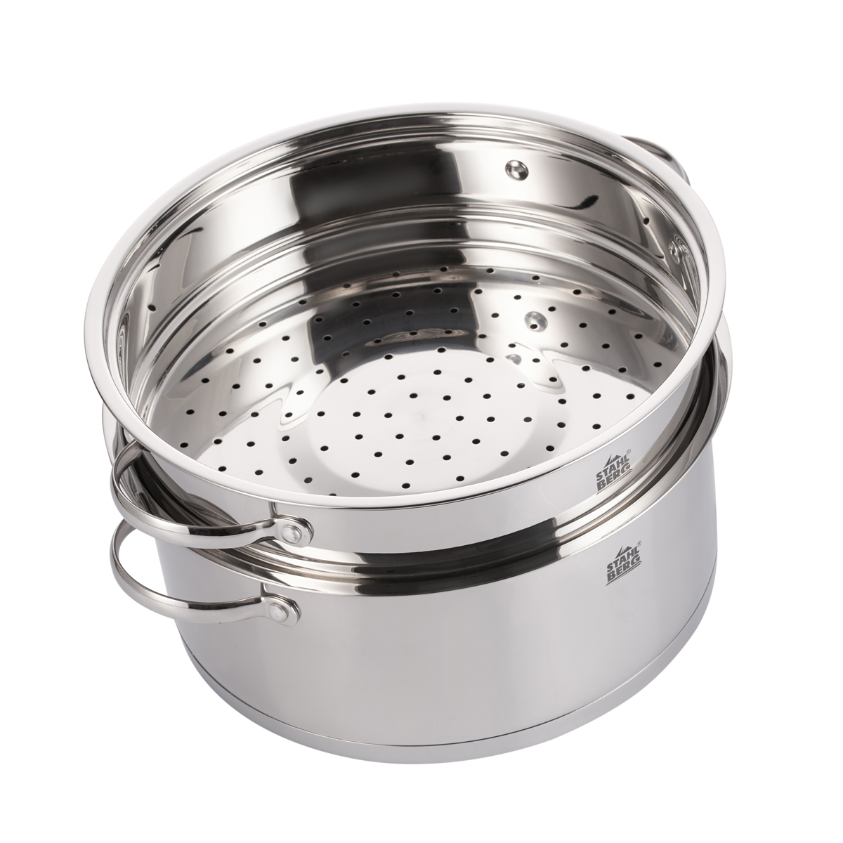 картинка 1811-S STAHLBERG Пароварка DONELLA 3пр 28х12 см, 6л от магазина Gipfel