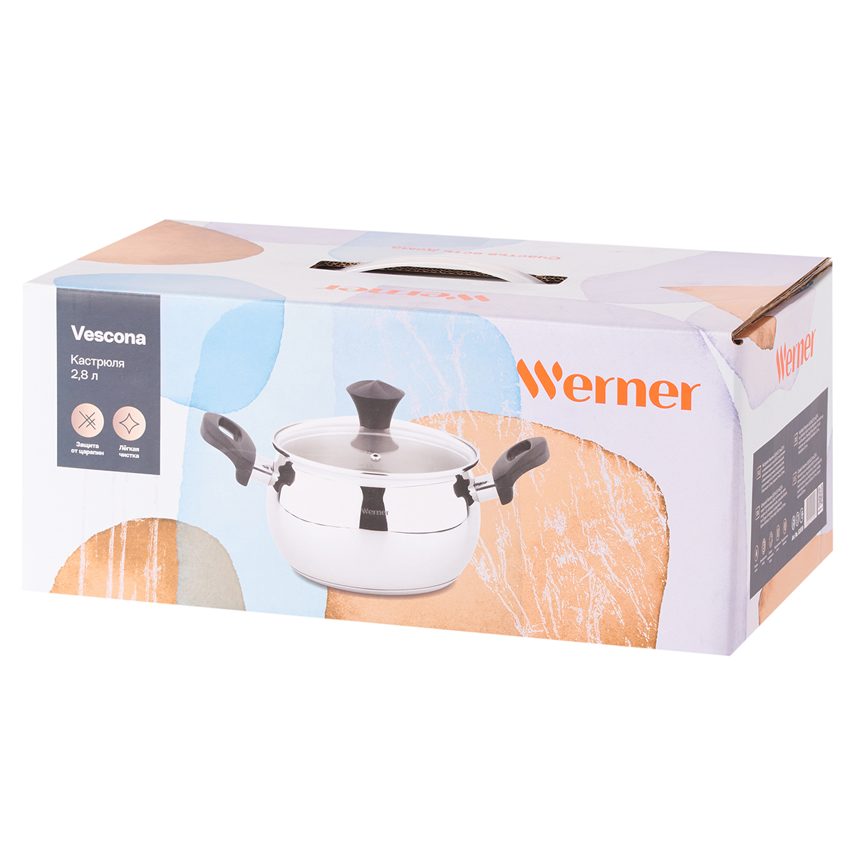 Кастрюля из нержавеющей стали Werner Vescona 52559 2,8 л/18 см фото