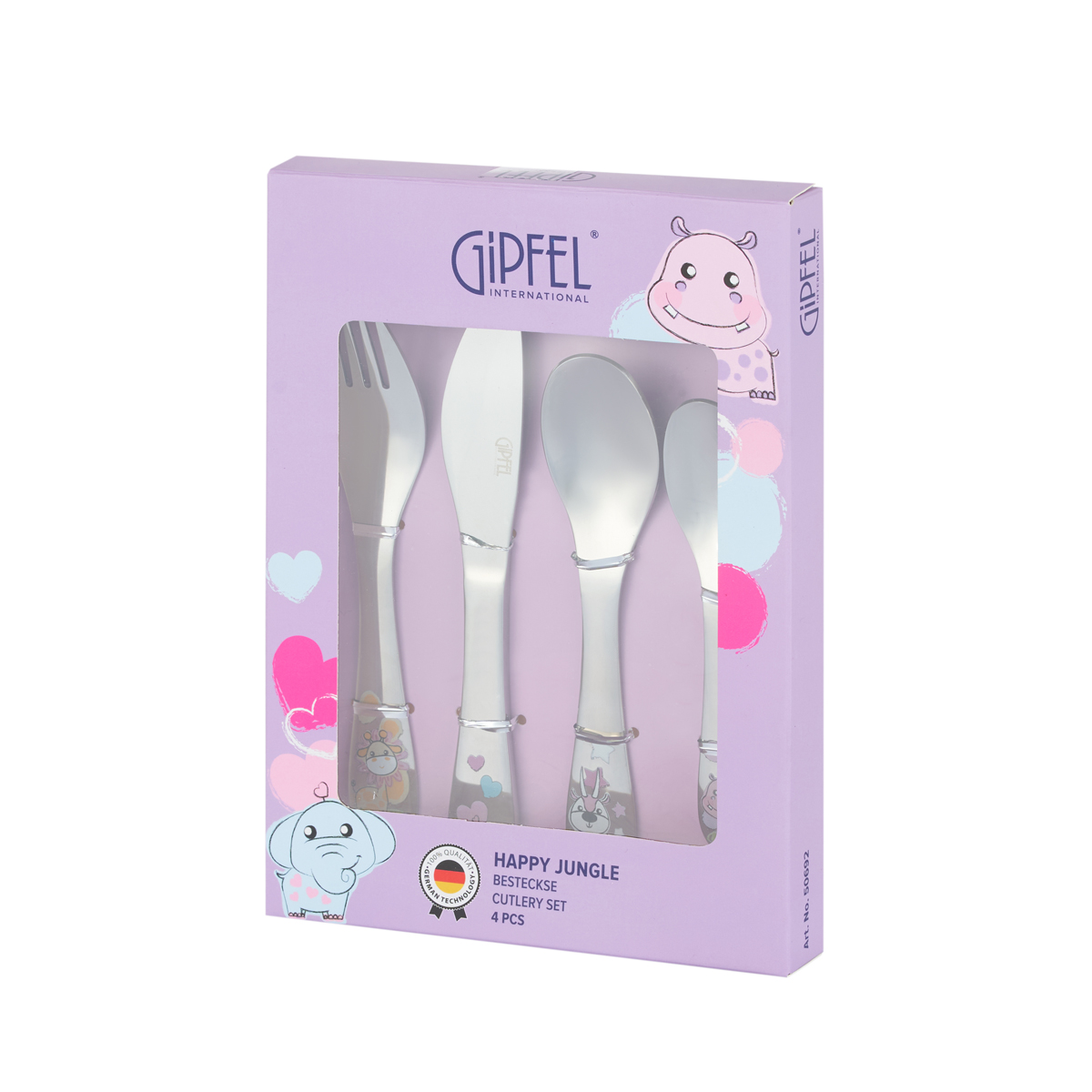 Набор столовых приборов Gipfel Happy Jungle 50692 4 предмета фото