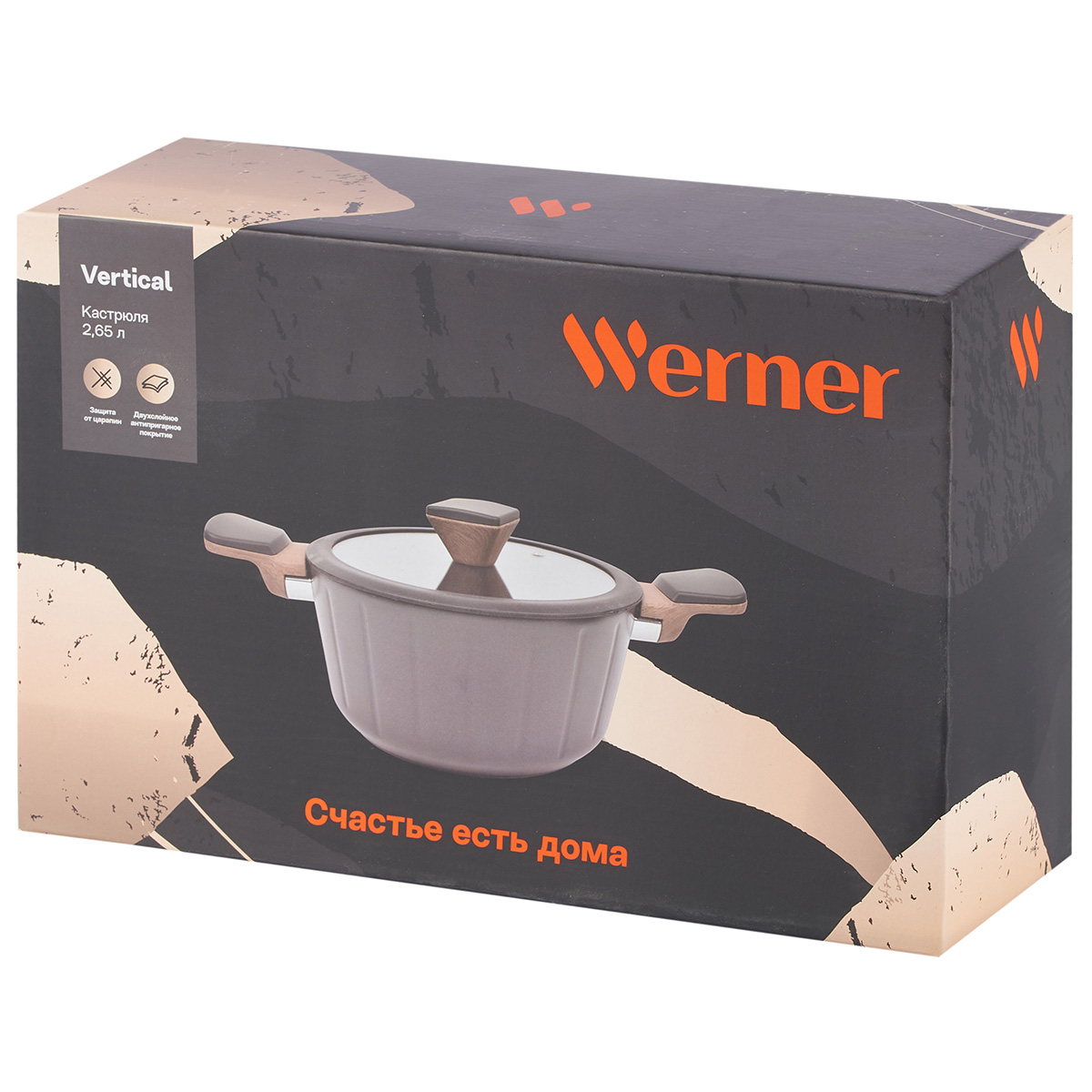 Кастрюля алюминиевая Werner Vertical 51913 20 см/2,65 л фото