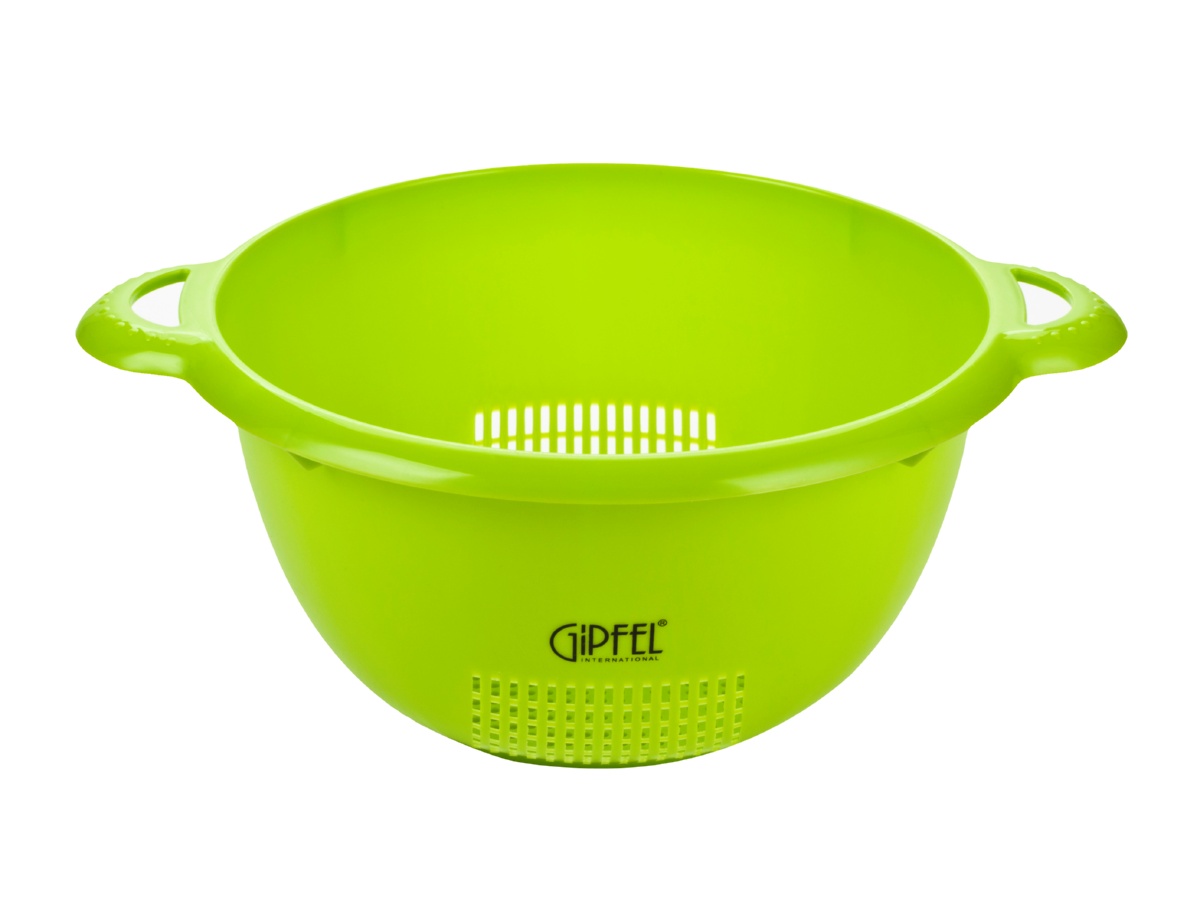 картинка 6496 GIPFEL Дуршлаг 34,9х28,7х14,3см Зеленый цвет Материал: PP от магазина Gipfel