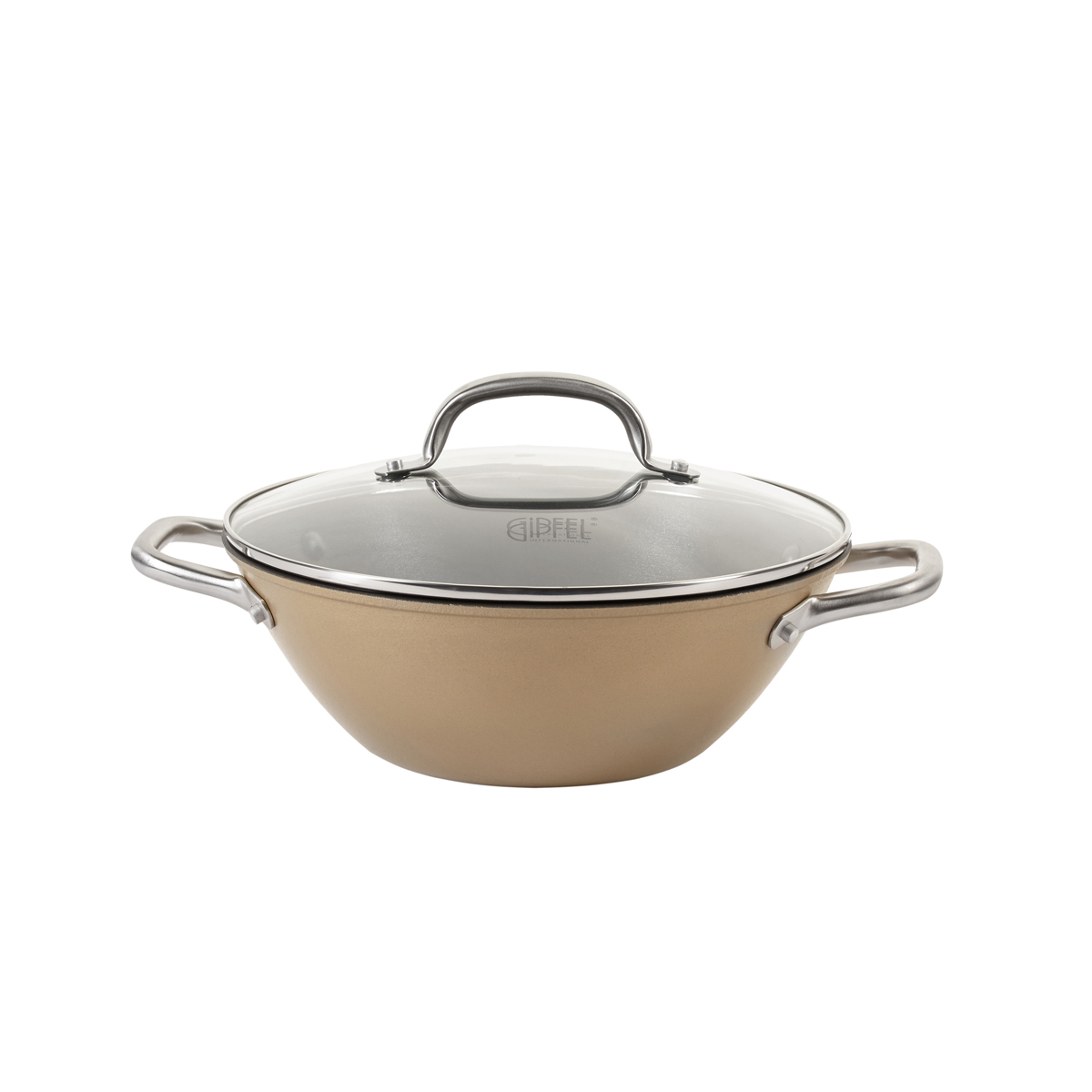 картинка 2164 GIPFEL Кастрюля чугунная SELECT ORANGE 3л со стеклянной крышкой от магазина Gipfel