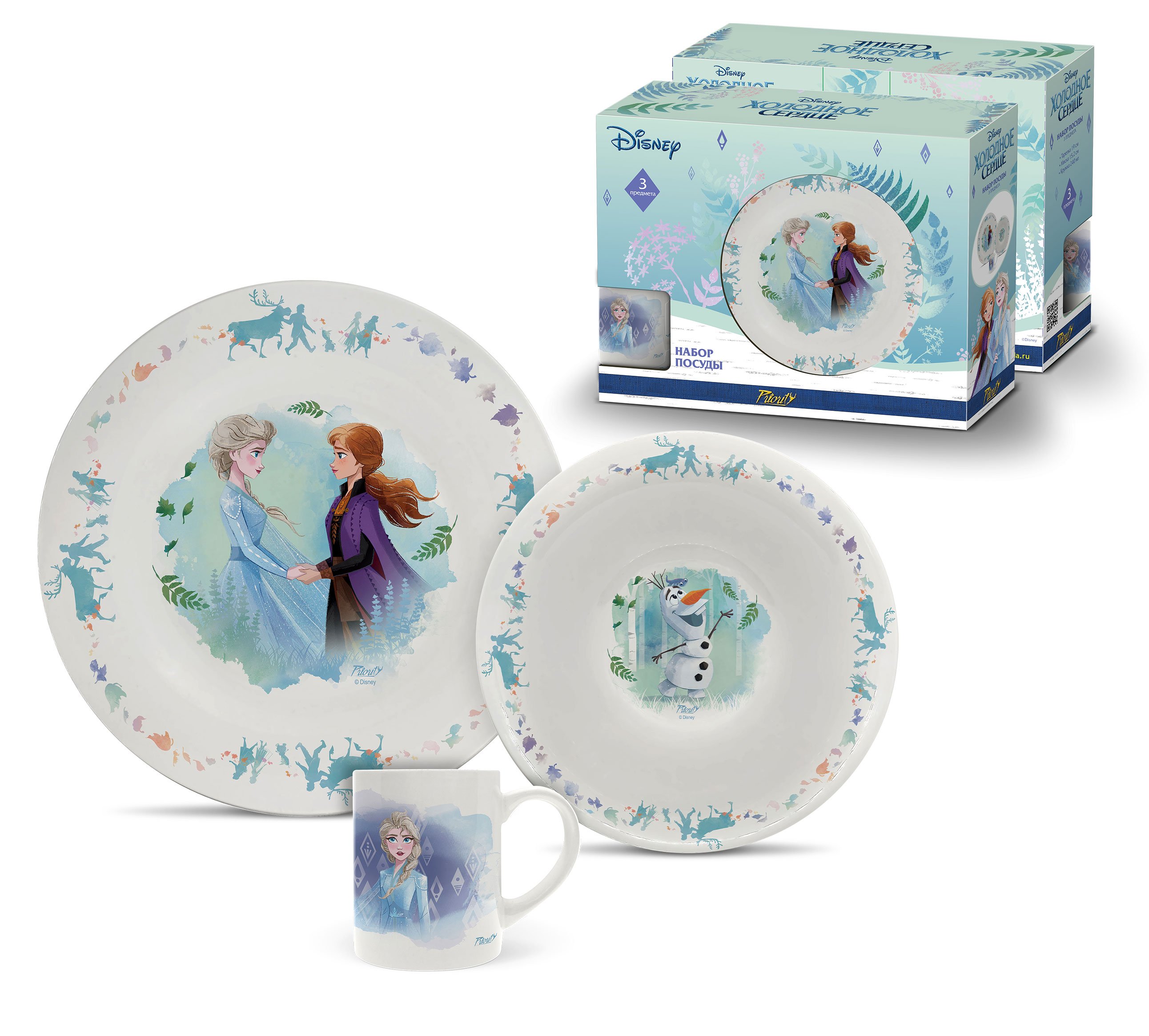 Набор посуды детский Gipfel Холодное Сердце 1934 фото