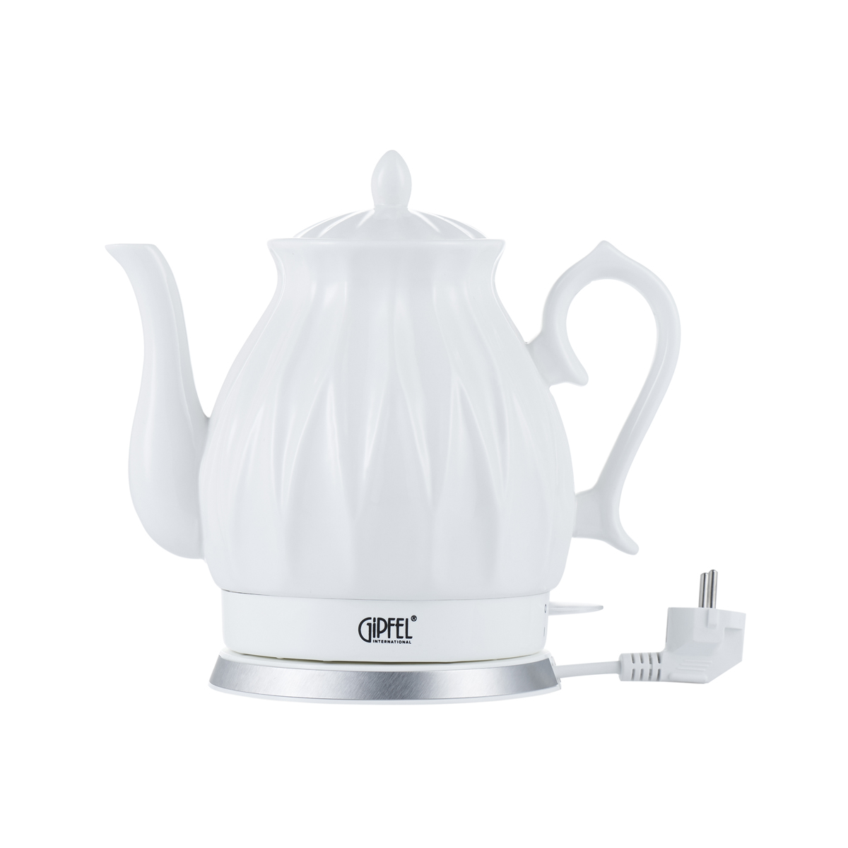 картинка 1175 GIPFEL Чайник электрический ENRICA 1.8л. Материал: керамика, пластик. Цвет: белый от магазина Gipfel