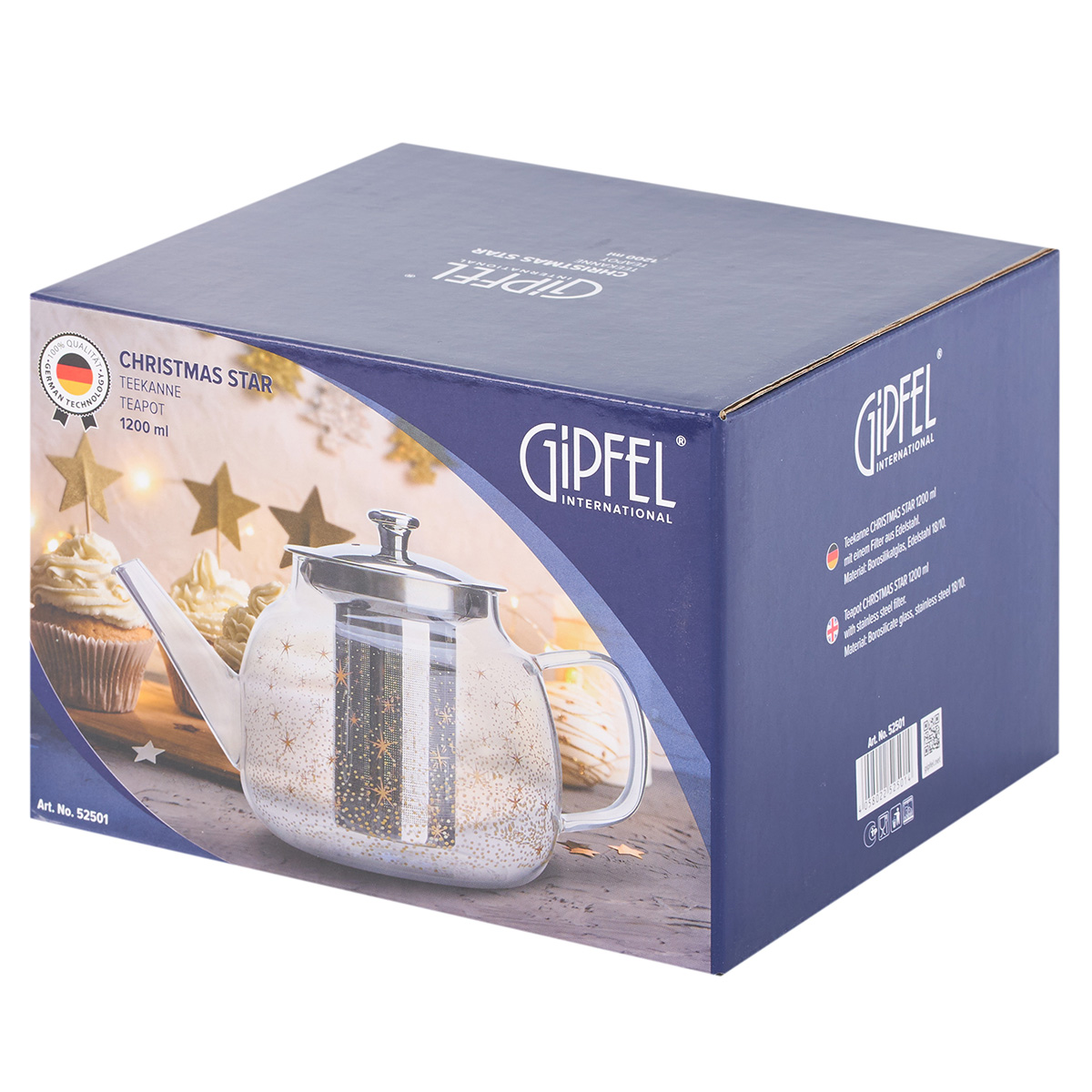 Чайник заварочный Gipfel Christmas Star 52501 1200 мл фото