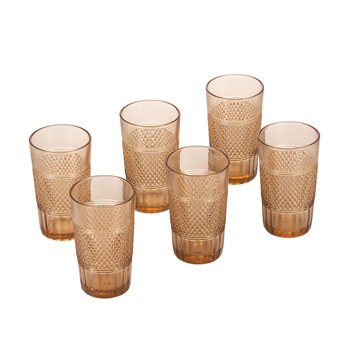 Набор стаканов Gipfel Amber 41200 380 мл 6 предметов фото