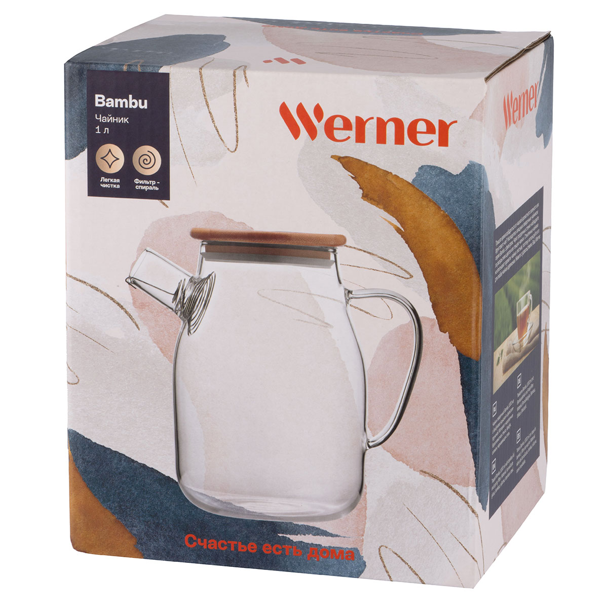 Чайник заварочный Werner Bambu 51463 1000 мл фото