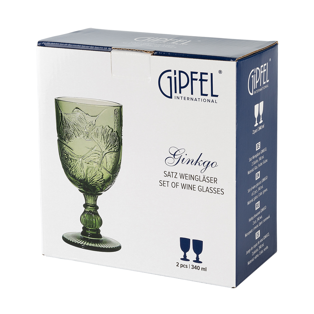 Набор бокалов Gipfel Ginkgo 51178 340 мл 2 предмета фото