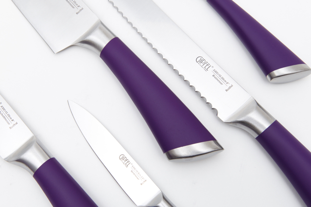 картинка 6666 GIPFEL Набор ножей BARON 6 пр. на металлической подставке от магазина Gipfel