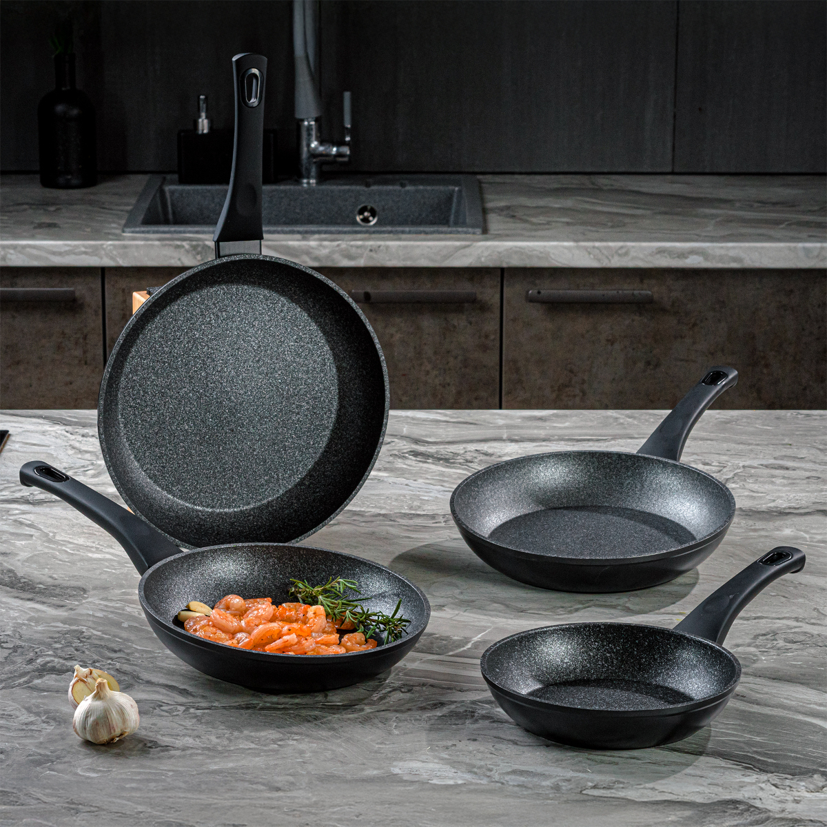 Алюминиевая сковорода Gipfel Optima 52414 18 см фото