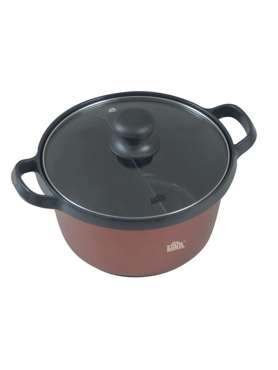 картинка 2347-S STAHLBERG Кастрюля с перегородкой для фондю от магазина Gipfel