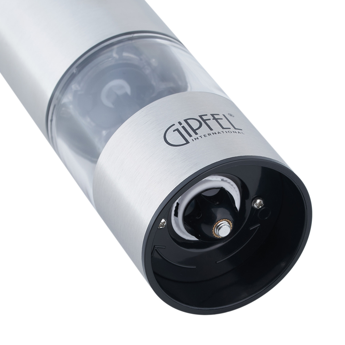 картинка 9148 GIPFEL Мельница TROPICA для перца, электрическая, высота 22 см. Цвет: серебристый. от магазина Gipfel