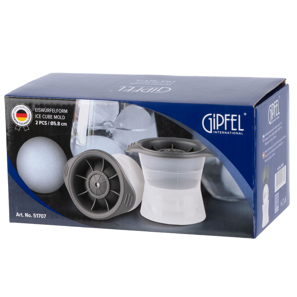 картинка 2116 GIPFEL Форма для льда 18*11. Материал: силикон. Цвет: зеленый, фиолетовый, розовый от магазина Gipfel