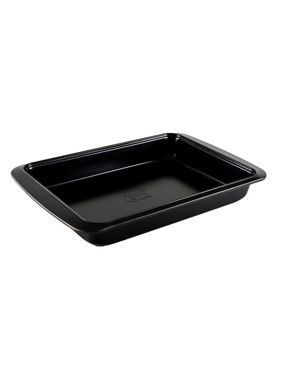 картинка 1869 GIPFEL Форма для выпечки LUNA 39,5x26x5,5см прямоугольная с антипригарным покрытием Whitford. Цвет: черный. Материал: Углеродистая сталь от магазина Gipfel