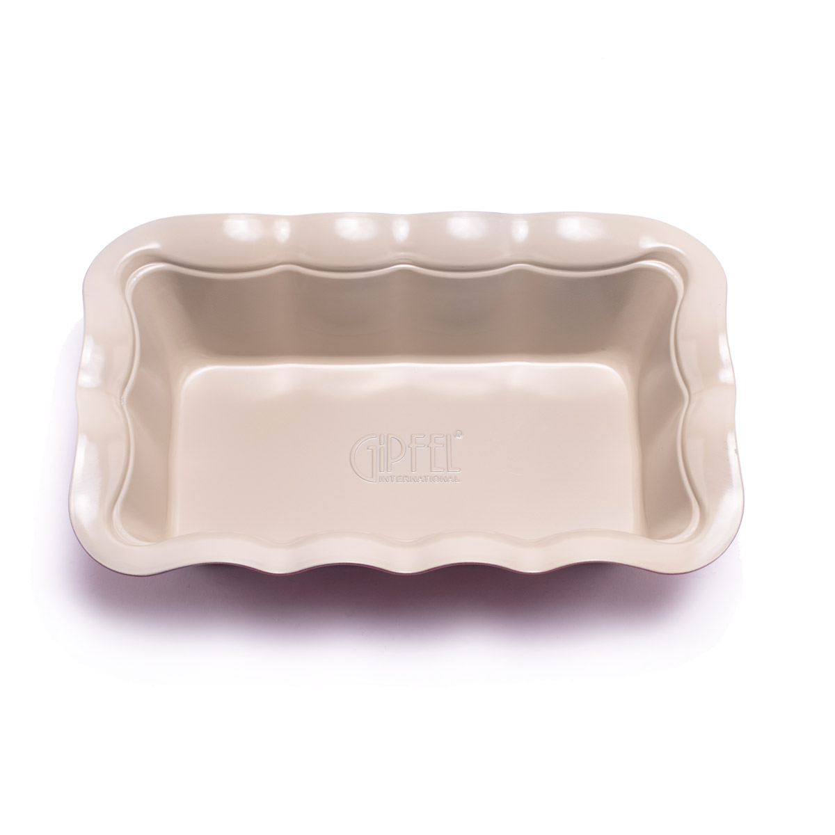 картинка 1886 GIPFEL Форма для выпечки OVEN 27,8x17,7x7,2см прямоугольная с антипригарным покрытием Whitford. Цвет: внутри кремовый, снаружи красный. Материал: Углеродистая сталь от магазина Gipfel