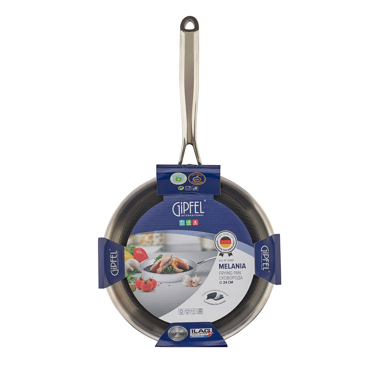 Сковорода из нержавеющей стали Gipfel Melania 0390 24 см фото