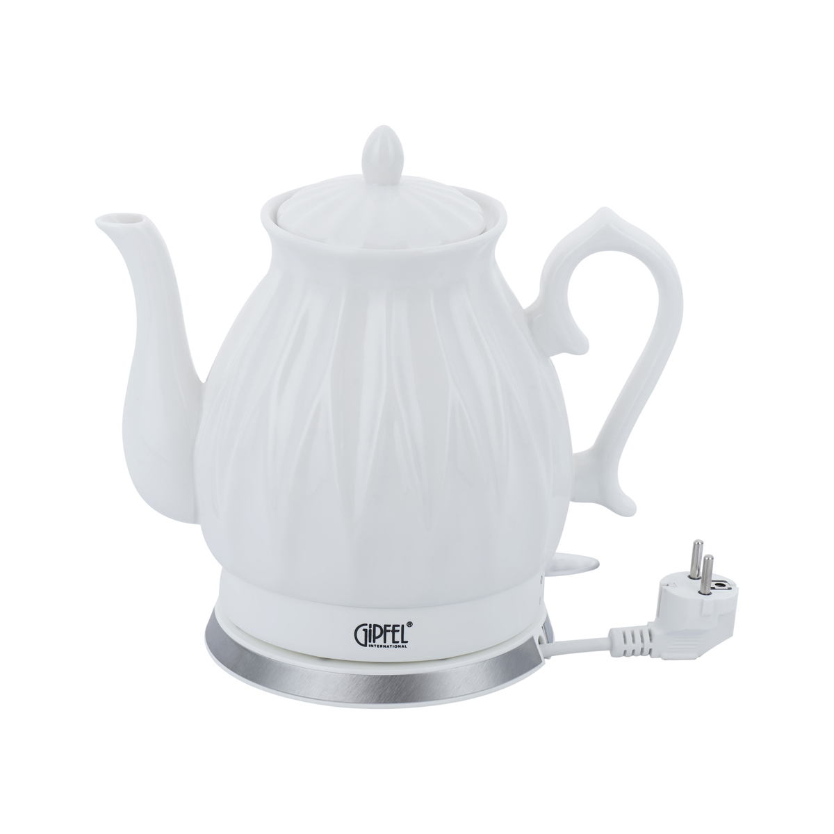 картинка 1175 GIPFEL Чайник электрический ENRICA 1.8л. Материал: керамика, пластик. Цвет: белый от магазина Gipfel