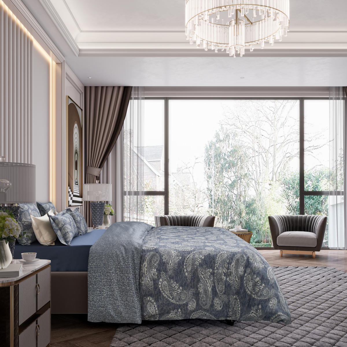 Комплект постельного белья семейный Gipfel Ethereal 42742 фото