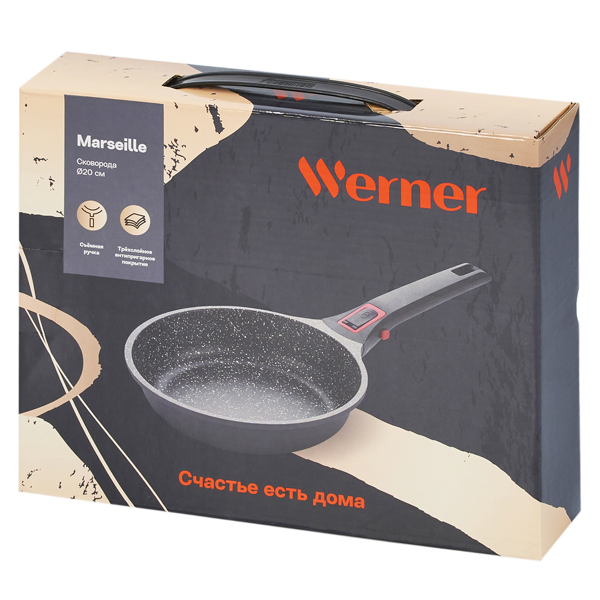Алюминиевая сковорода Werner Marseille 50136 20 см фото