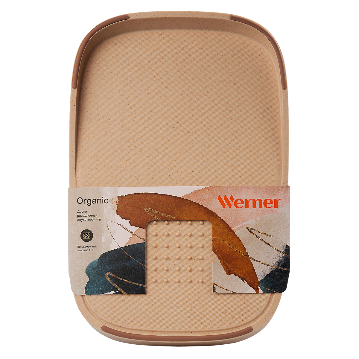 Доска разделочная двусторонняя Werner Organic 51151 38x24x2,5 см фото