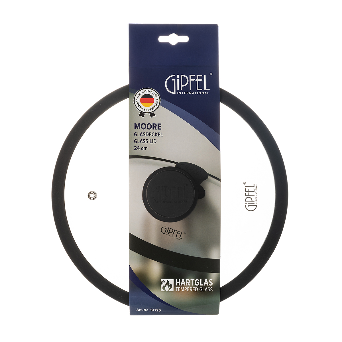 Крышка стеклянная Gipfel Moore 51725 24 см фото