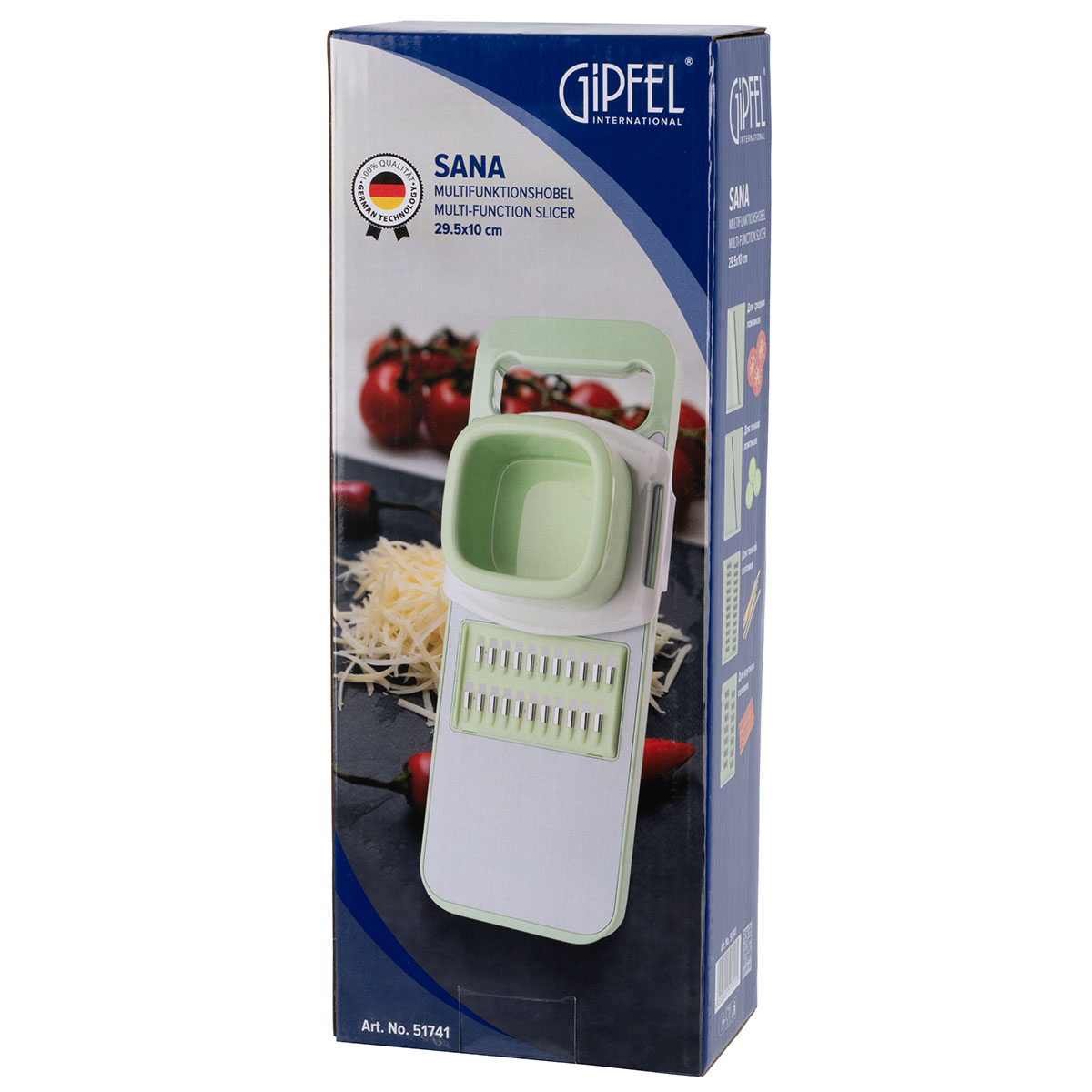 Овощерезка Gipfel Sana 51741 с 4 насадками-лезвиями фото