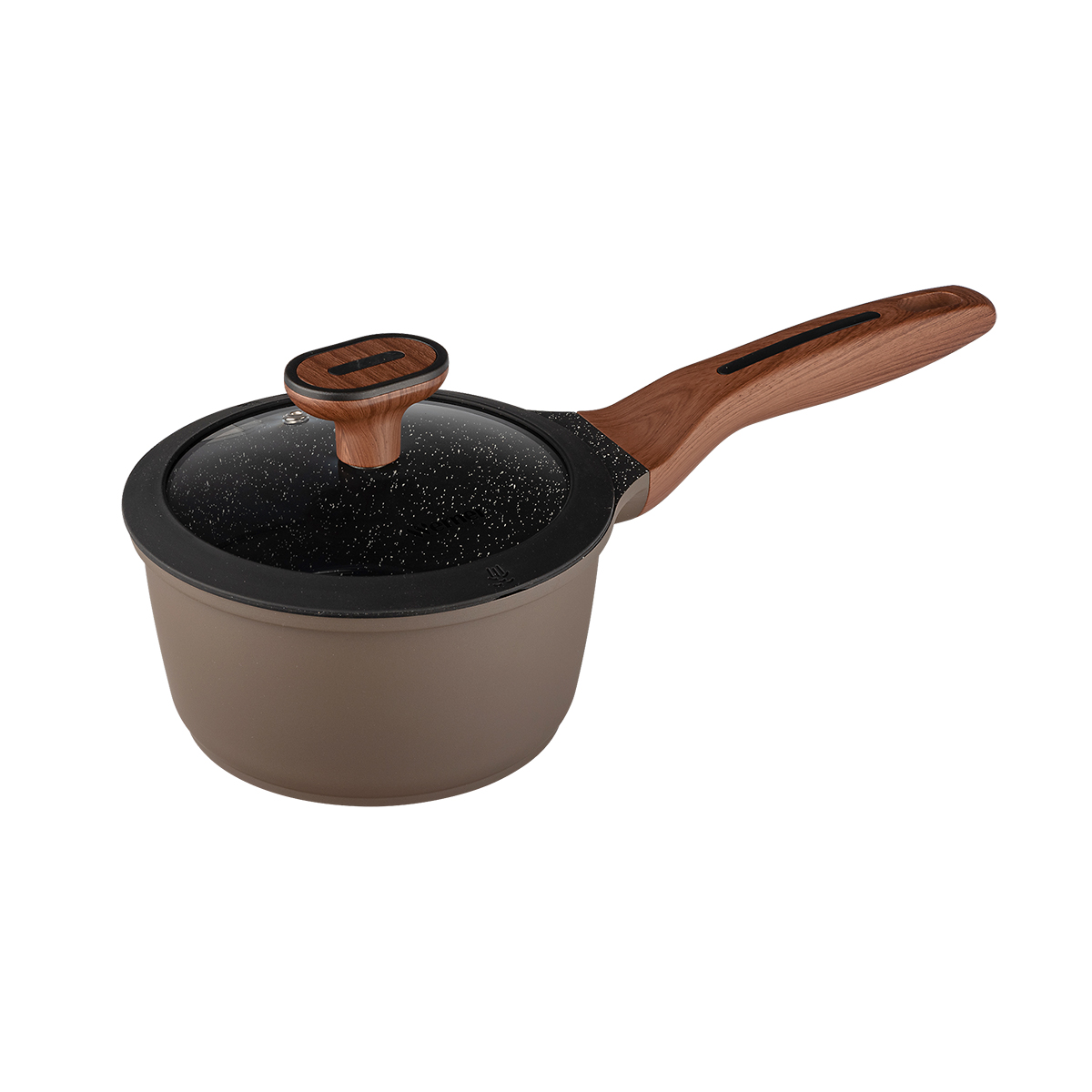 картинка 2360 GIPFEL Ковш TOSCANA со стеклянной крышкой 1,2 л от магазина Gipfel