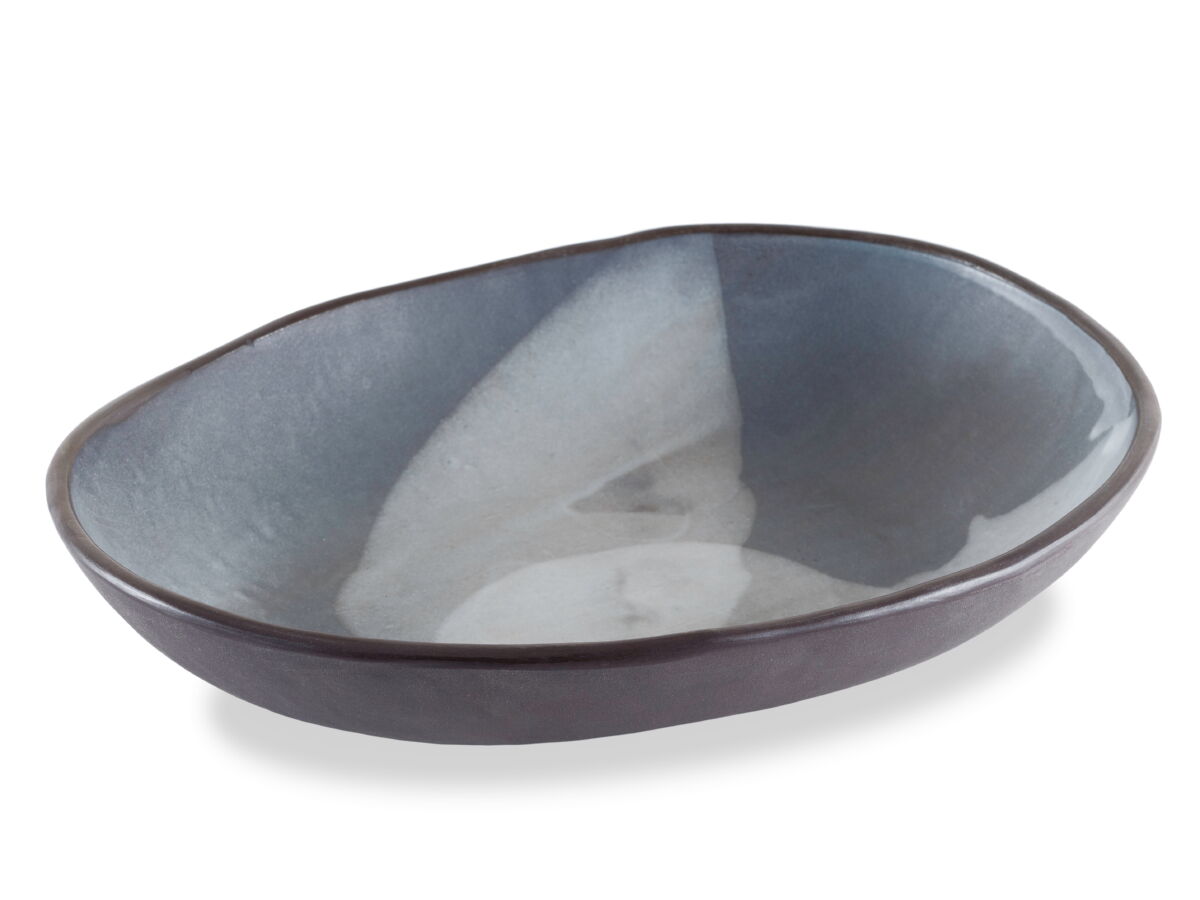 Салатник овальный Gipfel Fog Gray 009000102 29Х24 см фото
