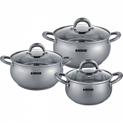 Набор посуды из нержавеющей стали Bekker Premium Comfort BK-1633